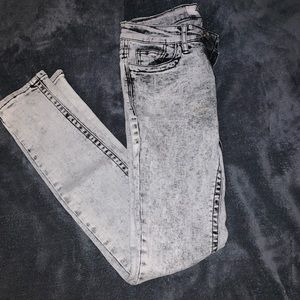 Black/White Skinny Jeans